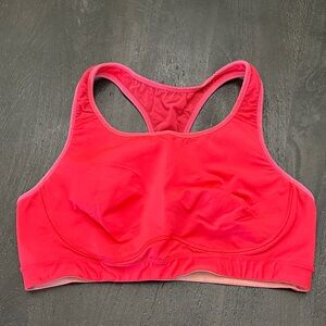 Old Navy Racerback Sports Bra in Bright Coral